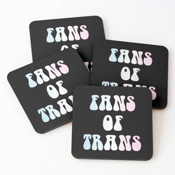 Item preview, Fans Of Trans Transgender Flag Hippie Text designed and sold by everything4eva.