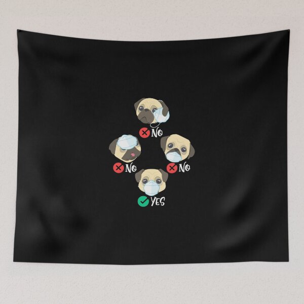 Item preview, Pug Wear Face Mask Funny designed and sold by Kenruhaea7925.