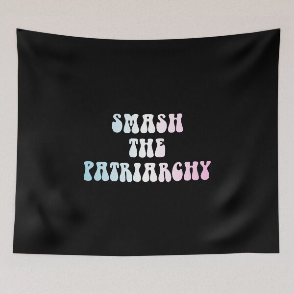 Item preview, Smash The Patriarchy Transgender Flag Hippie Text designed and sold by everything4eva.