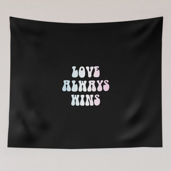 Item preview, Love Always Wins Transgender Flag Hippie Text designed and sold by everything4eva.