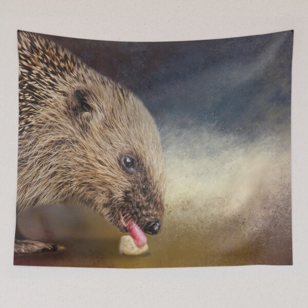 Item preview, Hedgehog Breakfast Three designed and sold by Elisabeth Lucas.