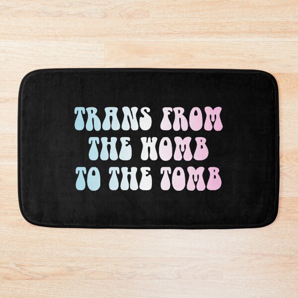 Item preview, Trans From The Womb To The Tomb Transgender Flag Hippie Text designed and sold by everything4eva.
