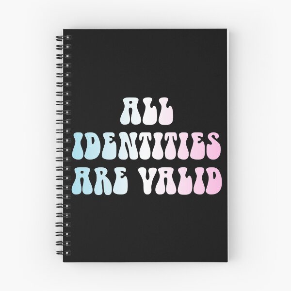 Item preview, All Identities Are Valid Transgender Flag Hippie Text designed and sold by everything4eva.