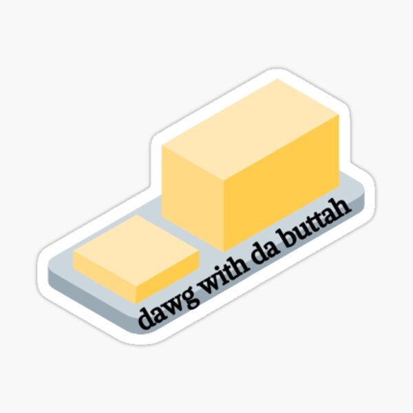 "Butter Dog" Sticker for Sale by gellen11 Redbubble