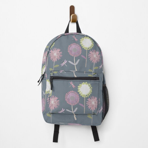 Item preview, My Happy Place abstract art - Simple Dragonfly and Cornflower Pattern designed and sold by Caroline Laursen.
