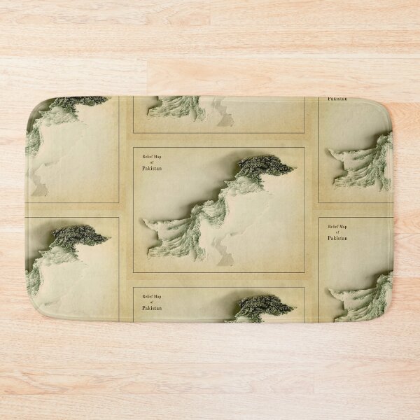 Item preview, Old Pakistan Relief Map 3D digitally-rendered designed and sold by ThinkAboutMaps.