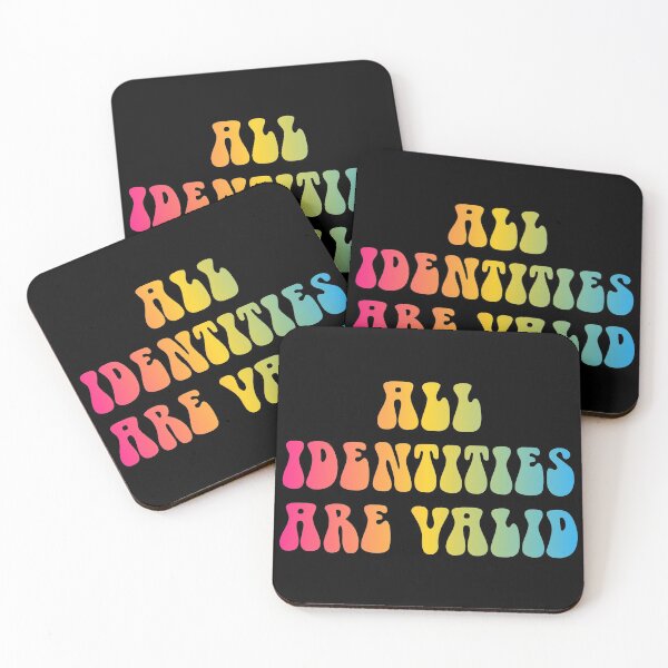 Item preview, All Identities Are Valid Pansexual Flag Hippie Text designed and sold by everything4eva.
