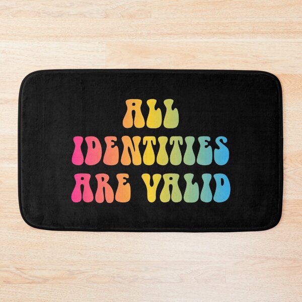 Item preview, All Identities Are Valid Pansexual Flag Hippie Text designed and sold by everything4eva.