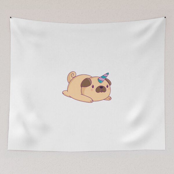 Item preview, Funny Unicorn Pug Lazy Holiday designed and sold by kentuckykonpha.