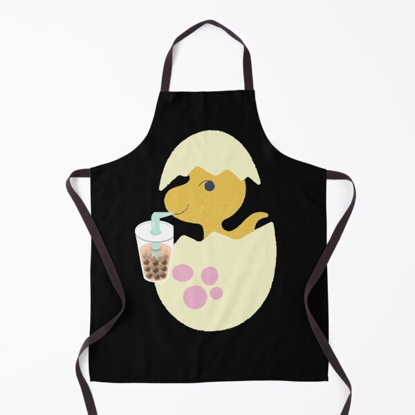 Item preview, Baby Dino Drinking Boba designed and sold by Rpgpbp.