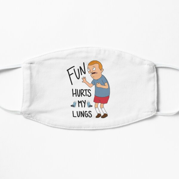 Regular-Sized Rudy, "Fun hurts my lungs!" Flat Mask