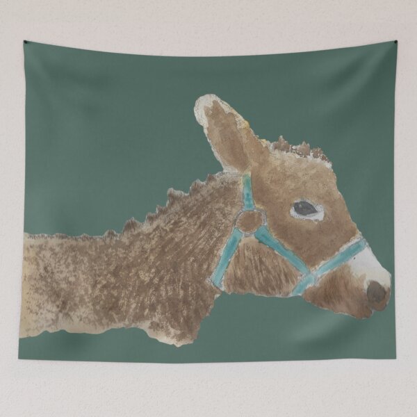Item preview, Watercolor donkey designed and sold by ArtChildGalore.