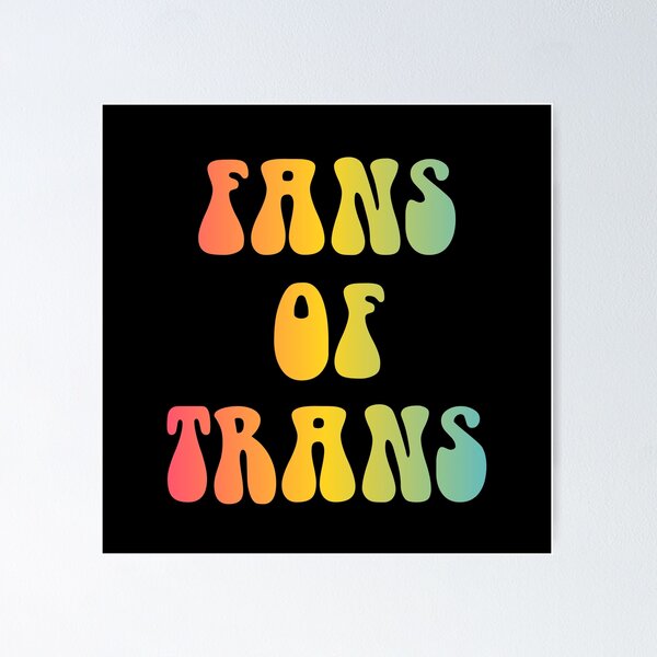 Item preview, Fans Of Trans Pansexual Flag Hippie Text designed and sold by everything4eva.