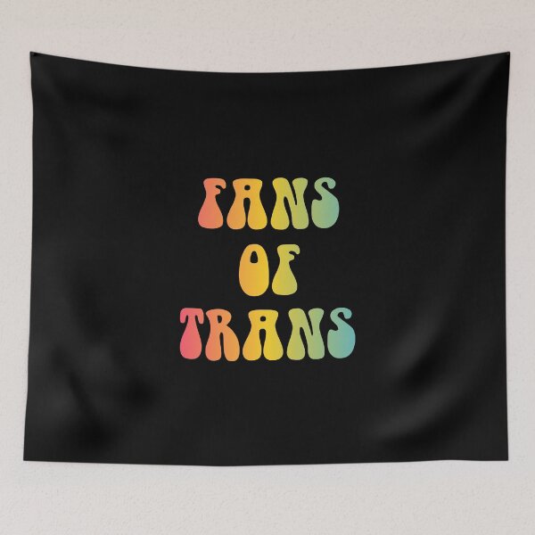 Item preview, Fans Of Trans Pansexual Flag Hippie Text designed and sold by everything4eva.