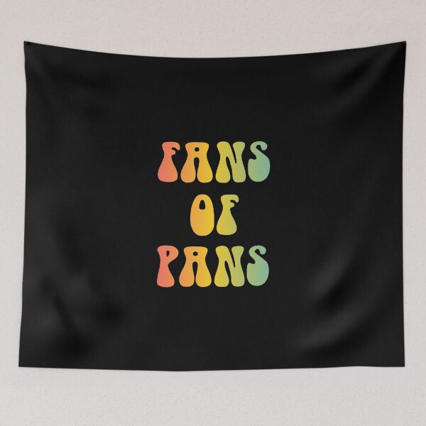 Item preview, Fans of Pans Pansexual Flag Hippie Text designed and sold by everything4eva.