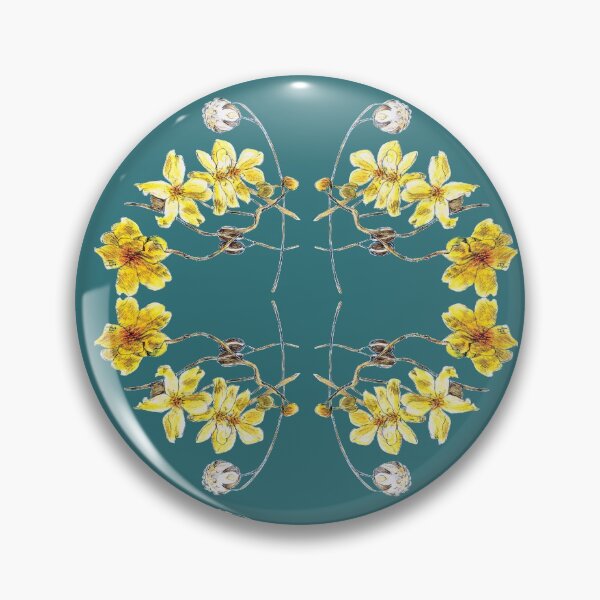 Item preview, Yellow Kapok repeat design 2nd version designed and sold by Anne Huth.