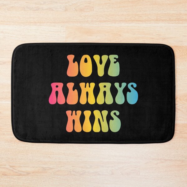 Item preview, Love Always Wins Pansexual Flag Hippie Text designed and sold by everything4eva.