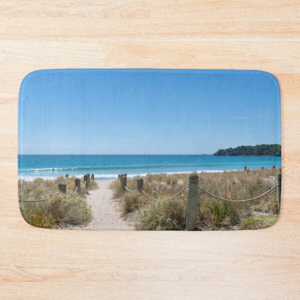 Item preview, Bollards and ropes line sand track through dunes to Main Beach Mount Maunganui designed and sold by Brian Scantlebury.