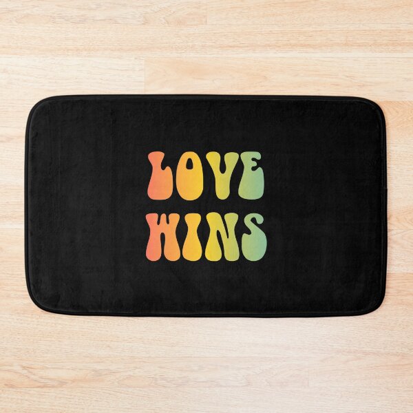 Item preview, Love Wins Pansexual Flag Hippie Text designed and sold by everything4eva.