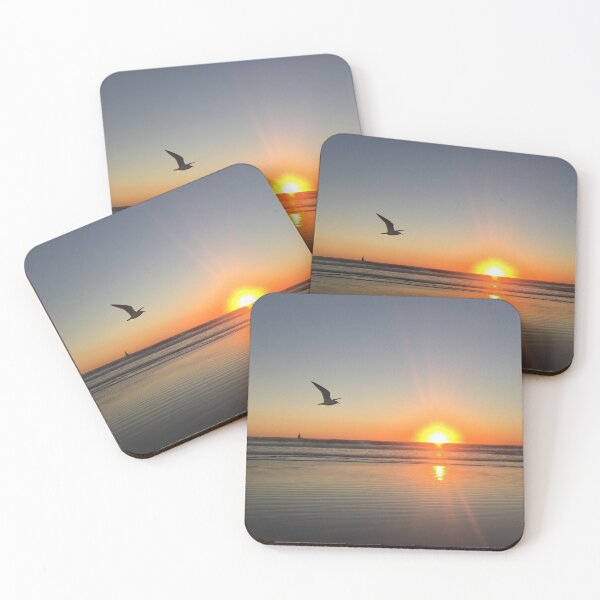 Item preview, Seagull in Flight at Sunset  designed and sold by SashaSprite.