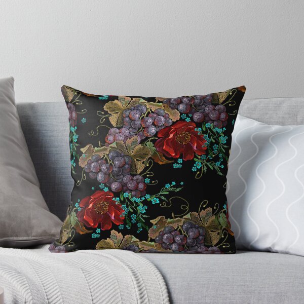 Item preview, Red roses flowers and cluster of grapes designed and sold by matrioshka.