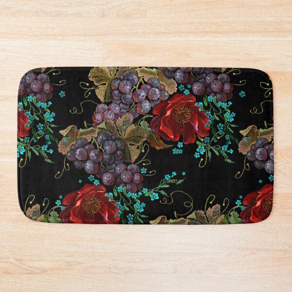 Item preview, Red roses flowers and cluster of grapes designed and sold by matrioshka.
