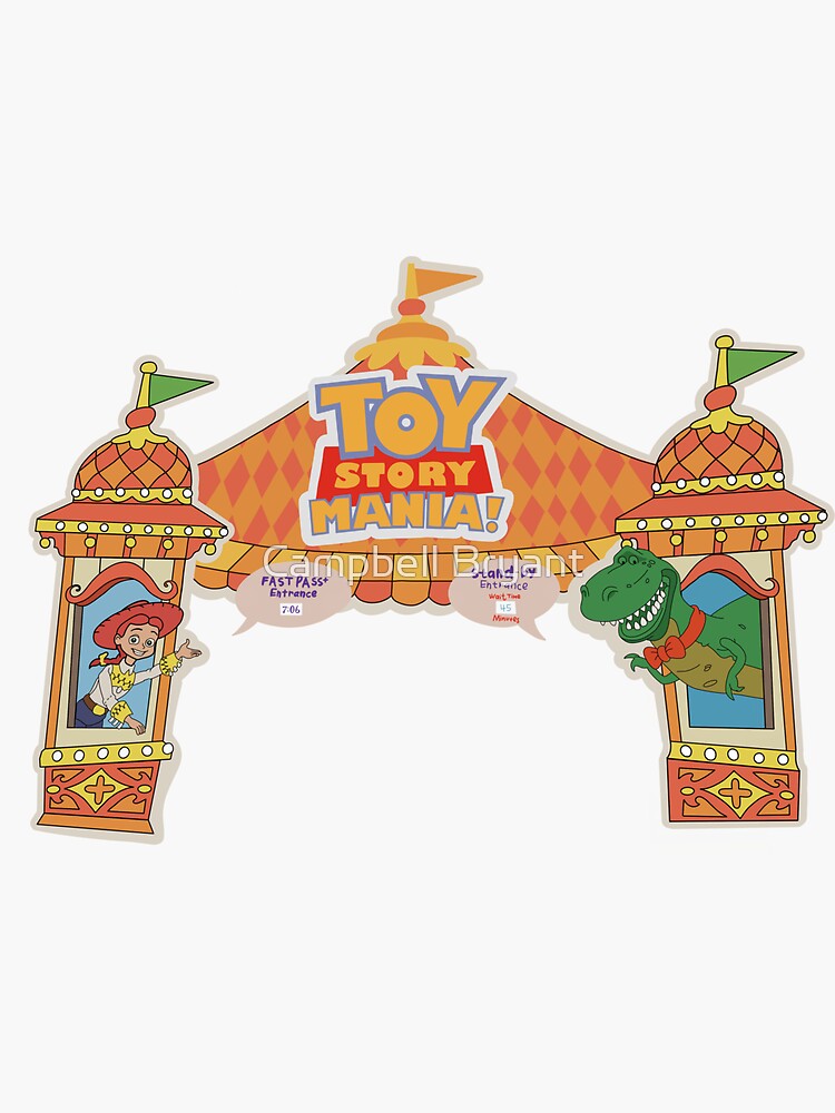 toy story mania sign