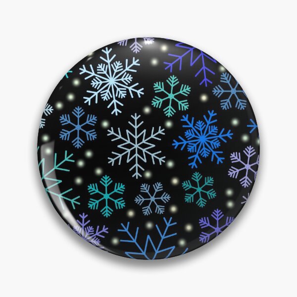Item preview, Colorful Night Snowflakes designed and sold by Shapes-Mania.
