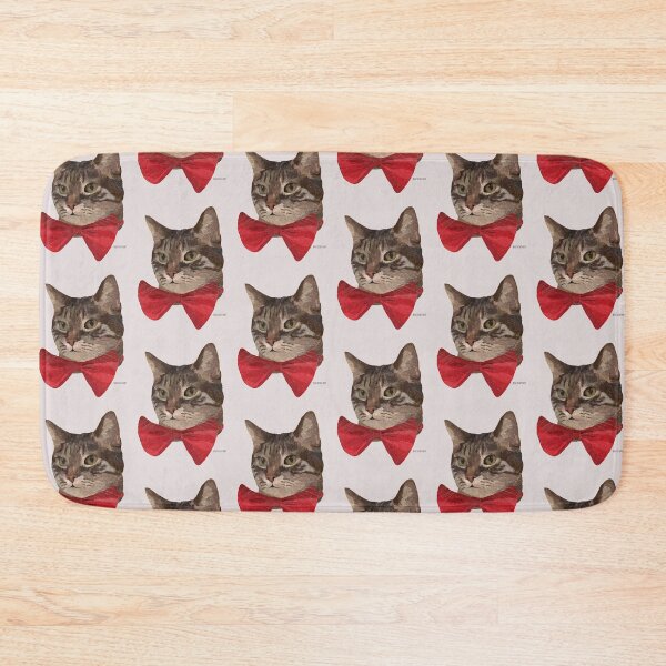 Item preview, Cat In Red Bow designed and sold by buzzcutart.