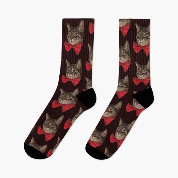 Item preview, Cat In Red Bow designed and sold by buzzcutart.