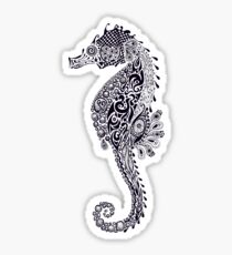 Seahorse Doodle Sticker
