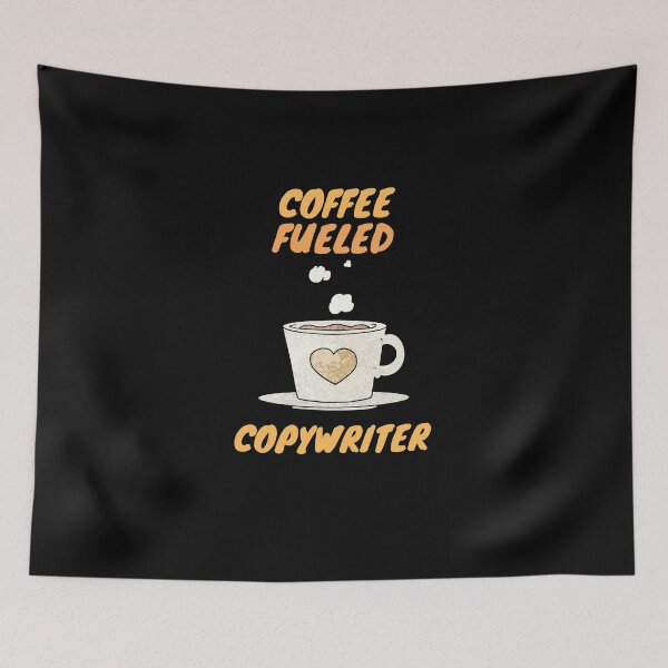 Item preview, Coffee fueled copywriter designed and sold by SnowballStep.
