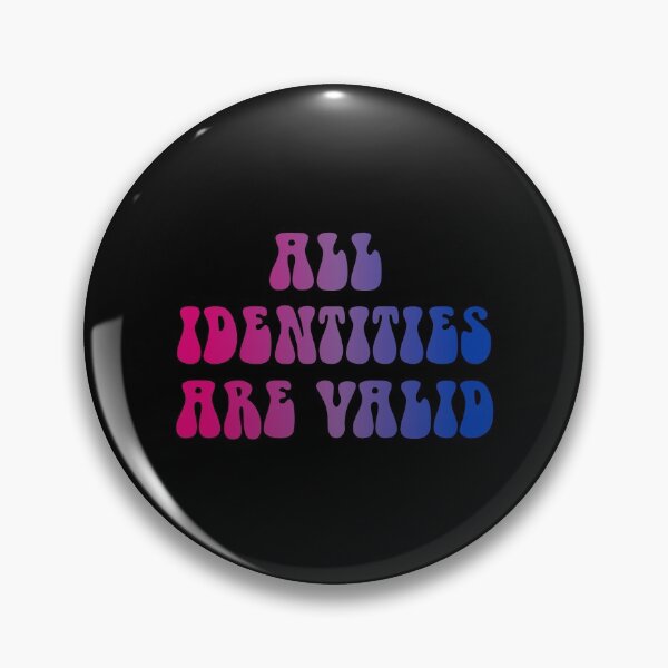 Item preview, All Identities Are Valid Bisexual Flag Hippie Text designed and sold by everything4eva.