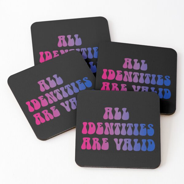 Item preview, All Identities Are Valid Bisexual Flag Hippie Text designed and sold by everything4eva.