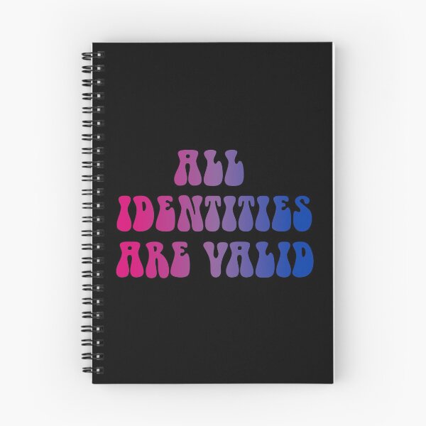 Item preview, All Identities Are Valid Bisexual Flag Hippie Text designed and sold by everything4eva.