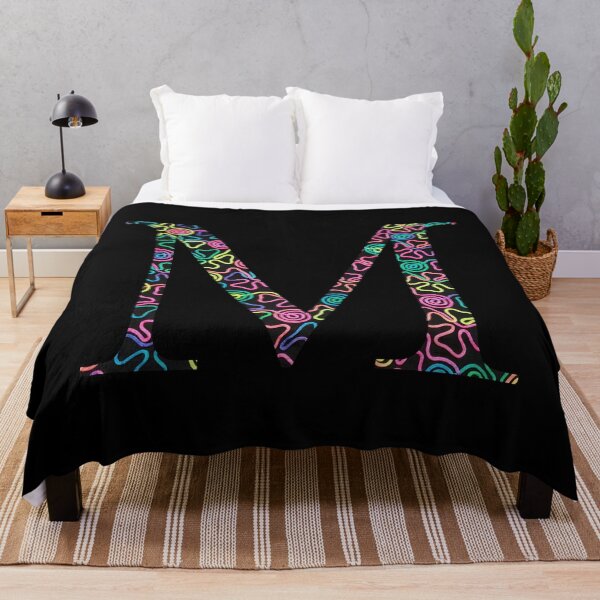 Item preview, Neon Swirl Mu // Letter M designed and sold by artbysydsyd.