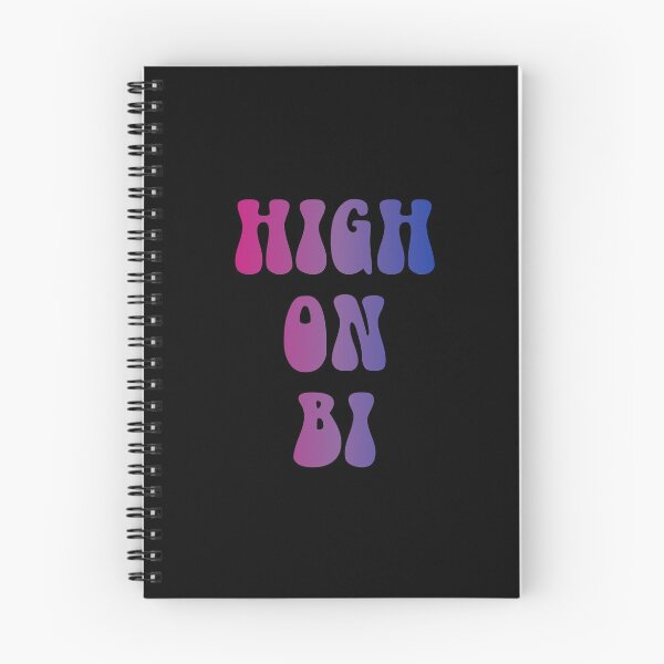 Item preview, High On Bi Bisexual Flag Hippie Text designed and sold by everything4eva.