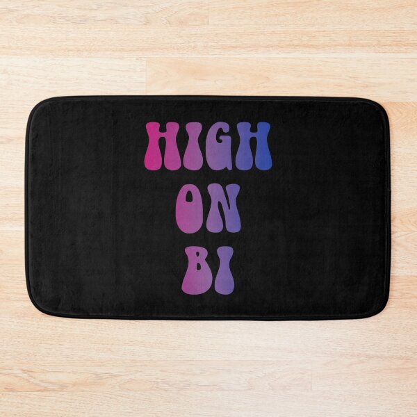 Item preview, High On Bi Bisexual Flag Hippie Text designed and sold by everything4eva.