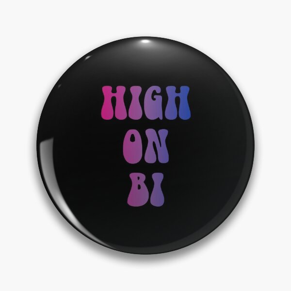 Item preview, High On Bi Bisexual Flag Hippie Text designed and sold by everything4eva.