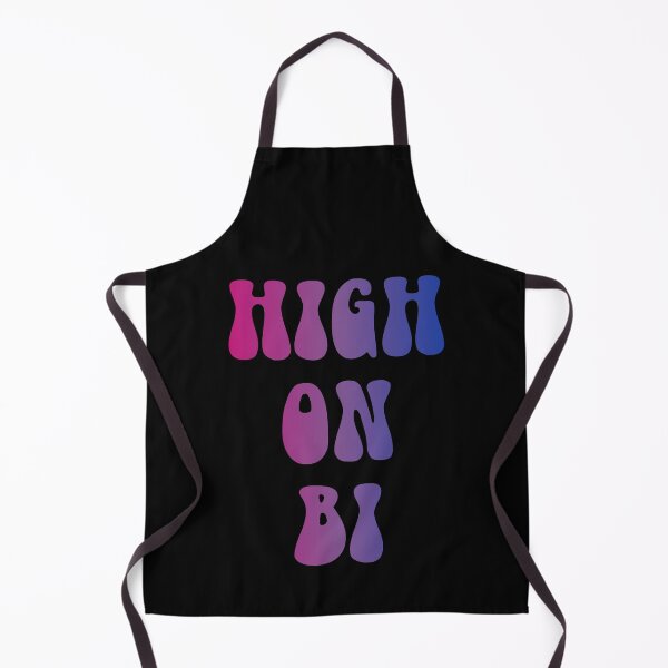 Item preview, High On Bi Bisexual Flag Hippie Text designed and sold by everything4eva.