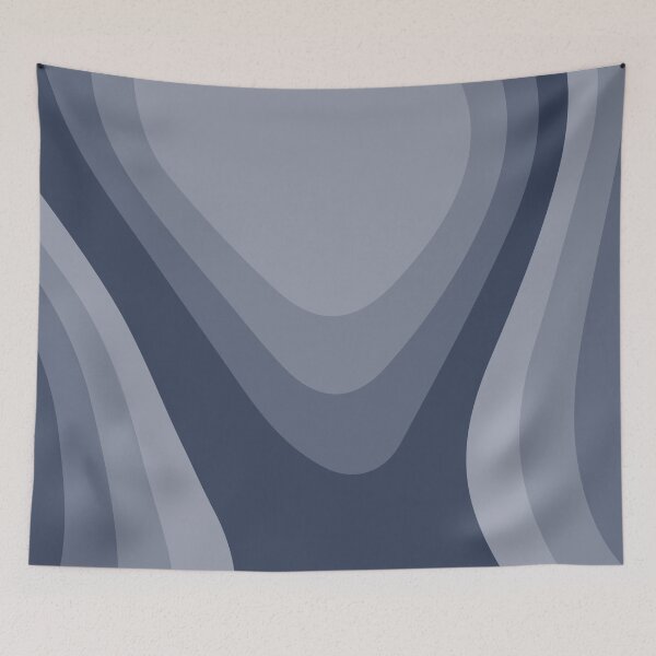 Item preview, Cool Gray Abstract, Minimalist Art, Simple Pattern, Wave Abstract designed and sold by bluesky26.