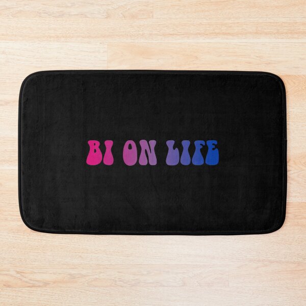 Item preview, Bi On Life Bisexual Flag Hippie Text designed and sold by everything4eva.