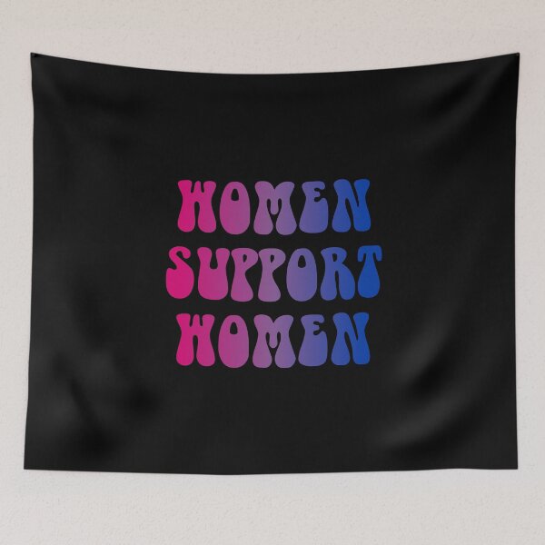 Item preview, Women Support Women Bisexual Flag Hippie Text designed and sold by everything4eva.