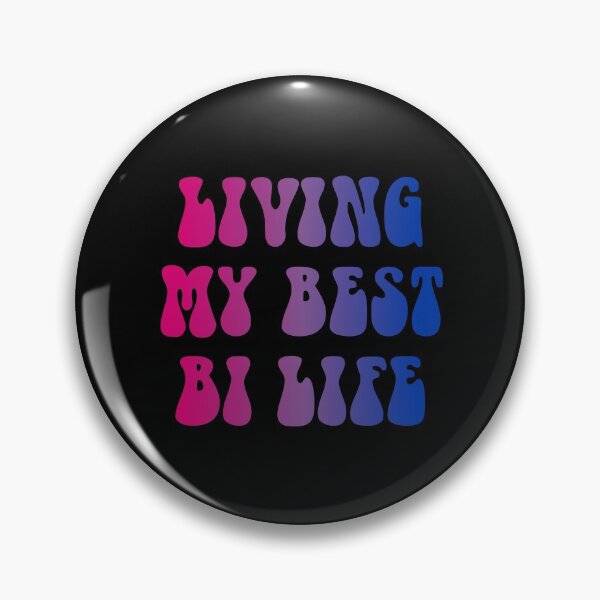 Item preview, Living My Best Bi Life Bisexual Flag Hippie Text designed and sold by everything4eva.
