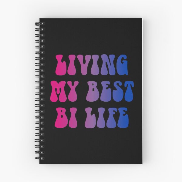 Item preview, Living My Best Bi Life Bisexual Flag Hippie Text designed and sold by everything4eva.