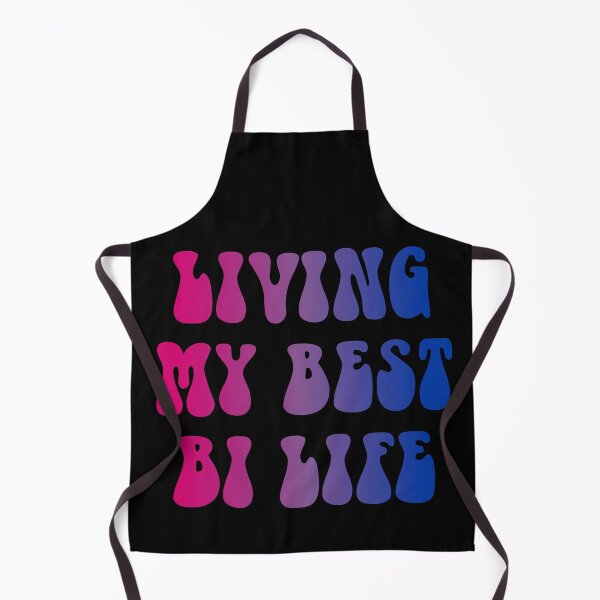 Item preview, Living My Best Bi Life Bisexual Flag Hippie Text designed and sold by everything4eva.