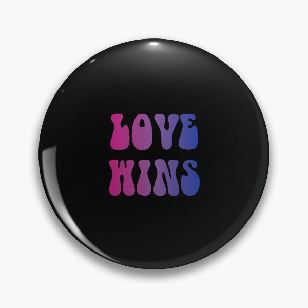 Item preview, Love Wins Bisexual Flag Hippie Text designed and sold by everything4eva.