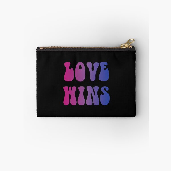 Item preview, Love Wins Bisexual Flag Hippie Text designed and sold by everything4eva.