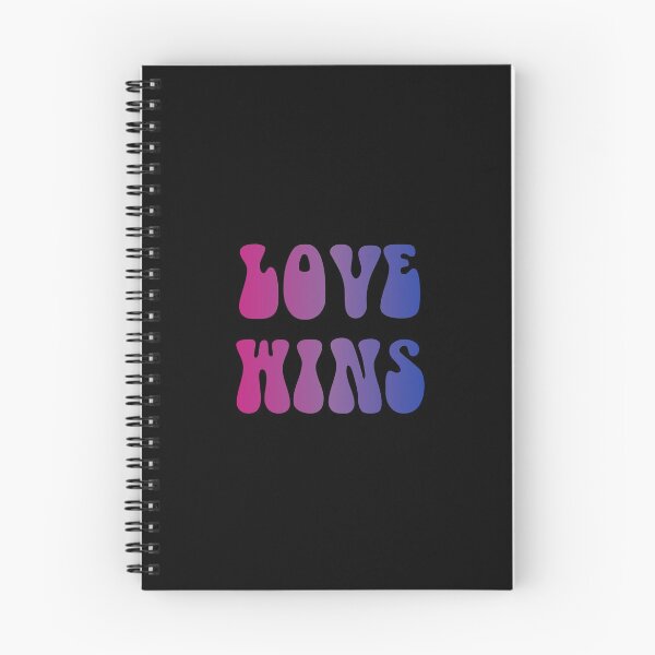 Item preview, Love Wins Bisexual Flag Hippie Text designed and sold by everything4eva.