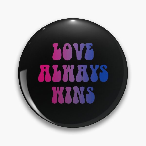 Item preview, Love Always Wins Bisexual Flag Hippie Text designed and sold by everything4eva.